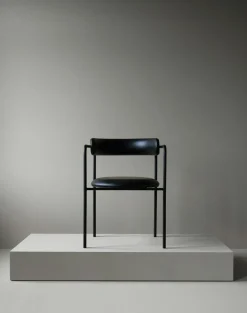 FF Armchair, Tan Leather / Chrome