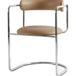 FF Cantilever Chair, Black Leather / Black