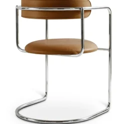 FF Cantilever Chair, Black Leather / Black