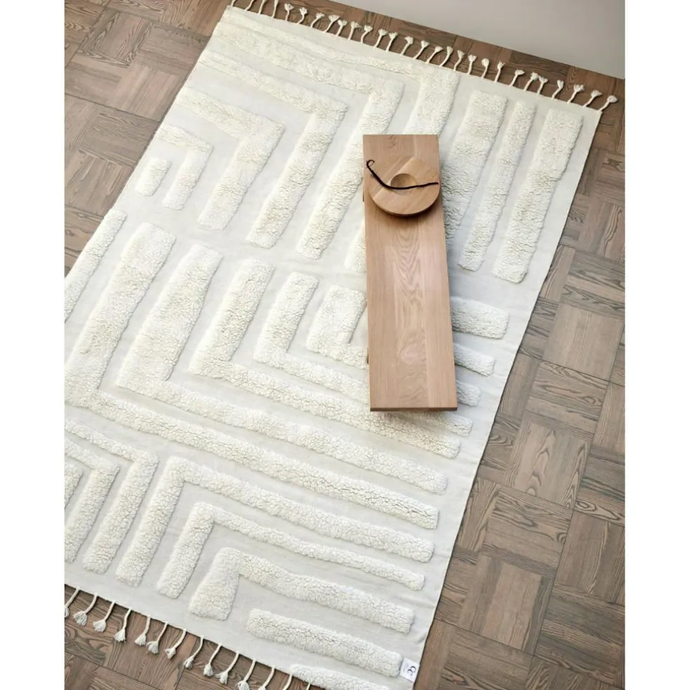 Field Rug 170x230 cm, Natural Beige