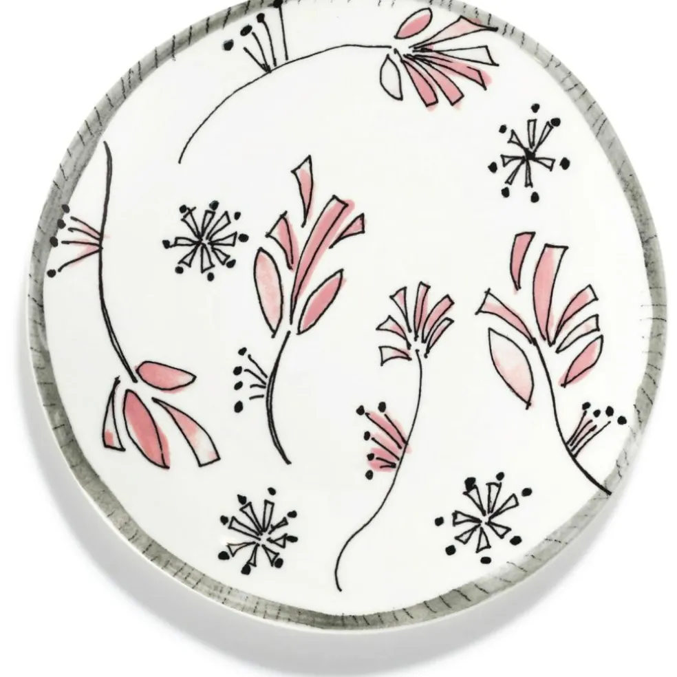 Fiore Rosa Breakfast Plate