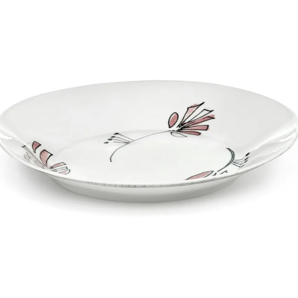 Fiore Rosa Deep Plate L