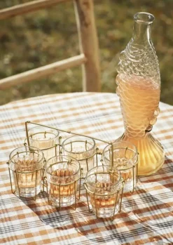 Fish Glass Vase 30 cm, Blue