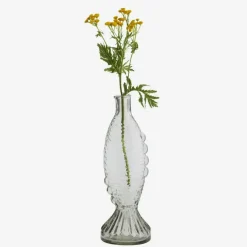 Fish Glass Vase 30 cm, Blue