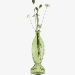 Fish Glass Vase 30 cm, Blue