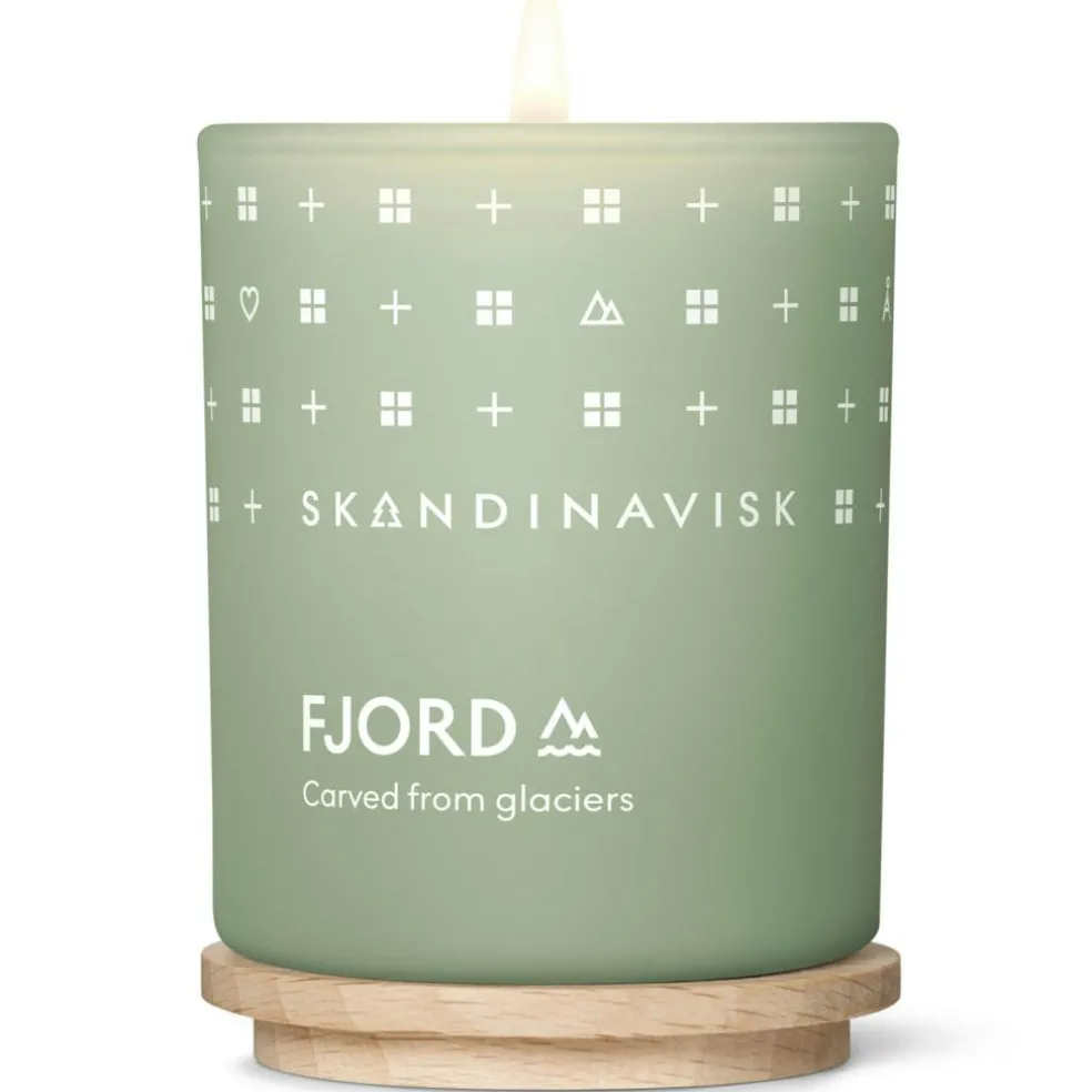FJORD Scented Candle with Lid Scented Candle Light Green L