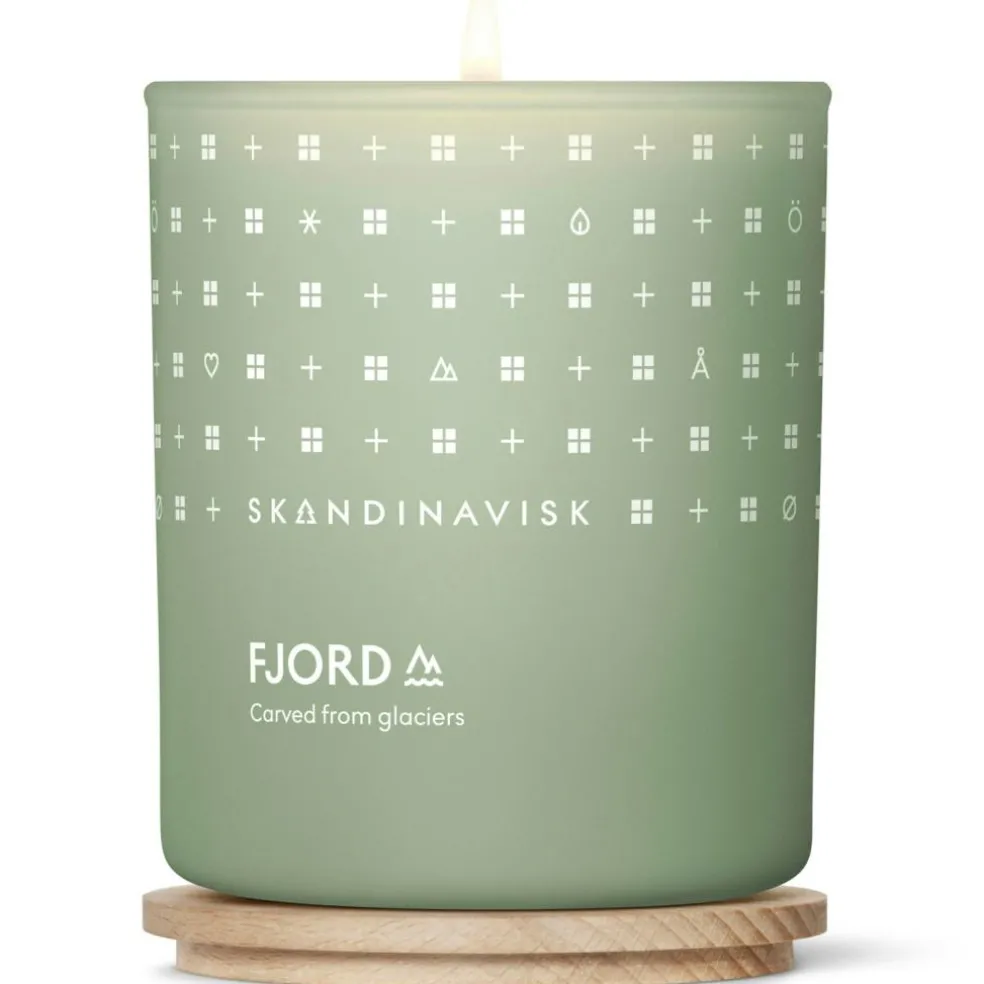 FJORD Scented Candle with Lid Scented Candle Light Green L