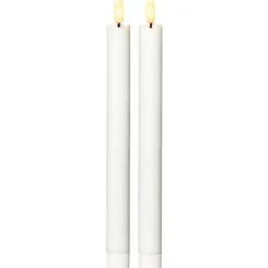 Flamme LED Antique Candle White 2-pack, 15 cm