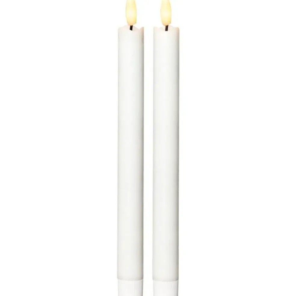 Flamme LED Antique Candle White 2-pack, 15 cm