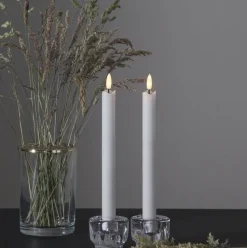 Flamme LED Antique Candle White 2-pack, 15 cm