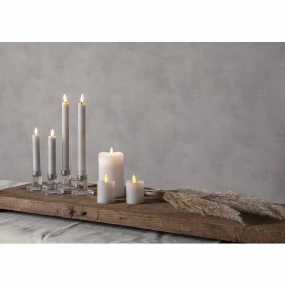 Flamme LED Antique Candle White 2-pack, 15 cm