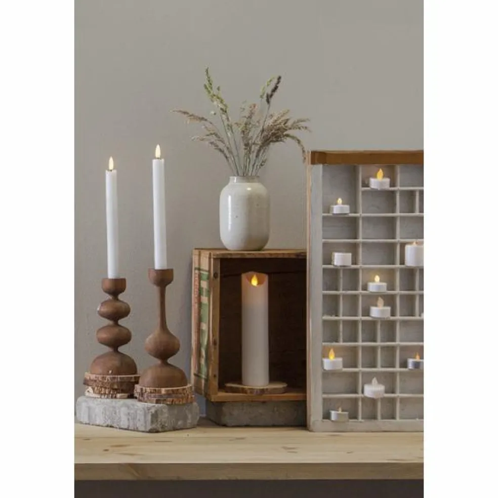 Flamme LED Antique Candle White 2-pack, 15 cm