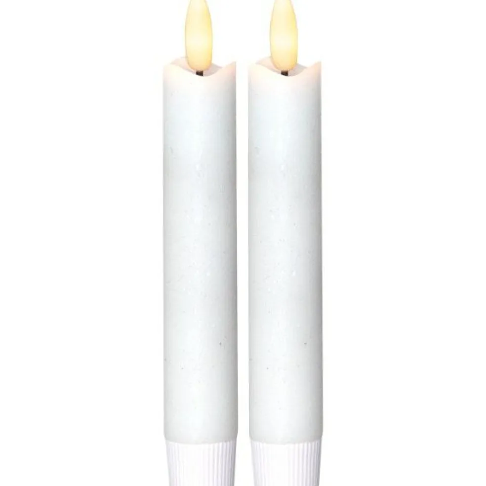 Flamme LED Antique Candle White 2-pack, 15 cm