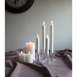 Flamme LED Antique Candle White 2-pack, 15 cm