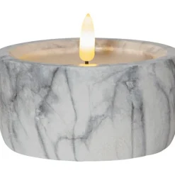 Flamme LED Pillar Candle Marble, 7,5 cm