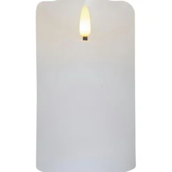 Flamme Rustic LED Pillar Candle White, 10 cm
