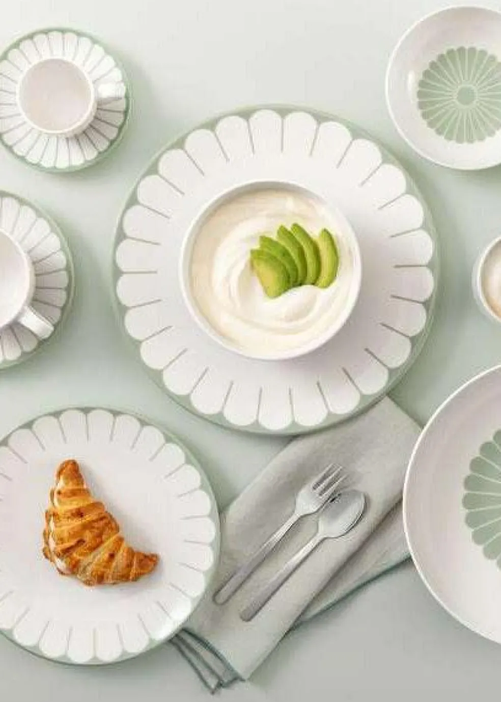 Fleur Saucer For Coffee Cup 15 cm, Vert