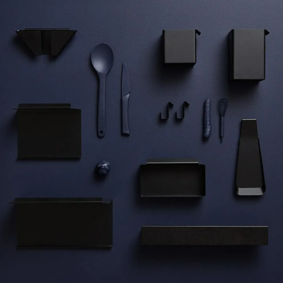 Flex Hooks 2-pack For Magnetic Shelf, Black