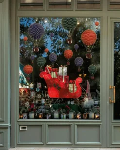 Floating The Skies Air Balloon Velvet Ø8.5 cm, Blue