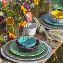 Flora Dessert Plate 23 cm, Blue