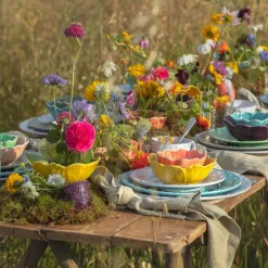 Flora Dessert Plate 23 cm, Blue