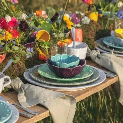 Flora Dessert Plate 23 cm, Blue