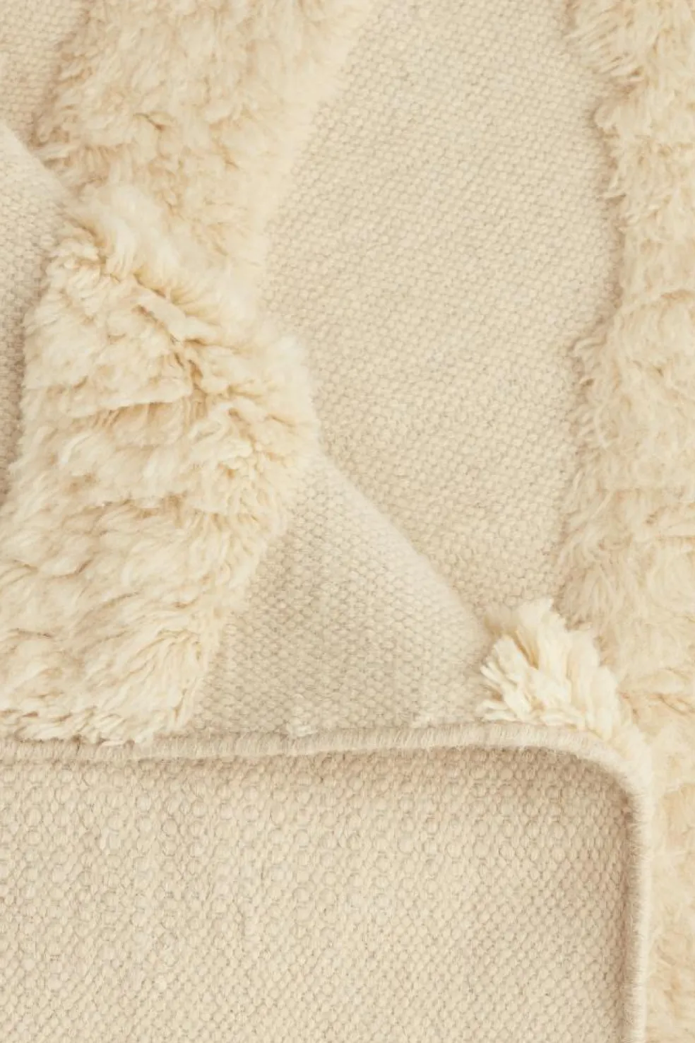 Flow Wool Rug 250x350 cm, Beige