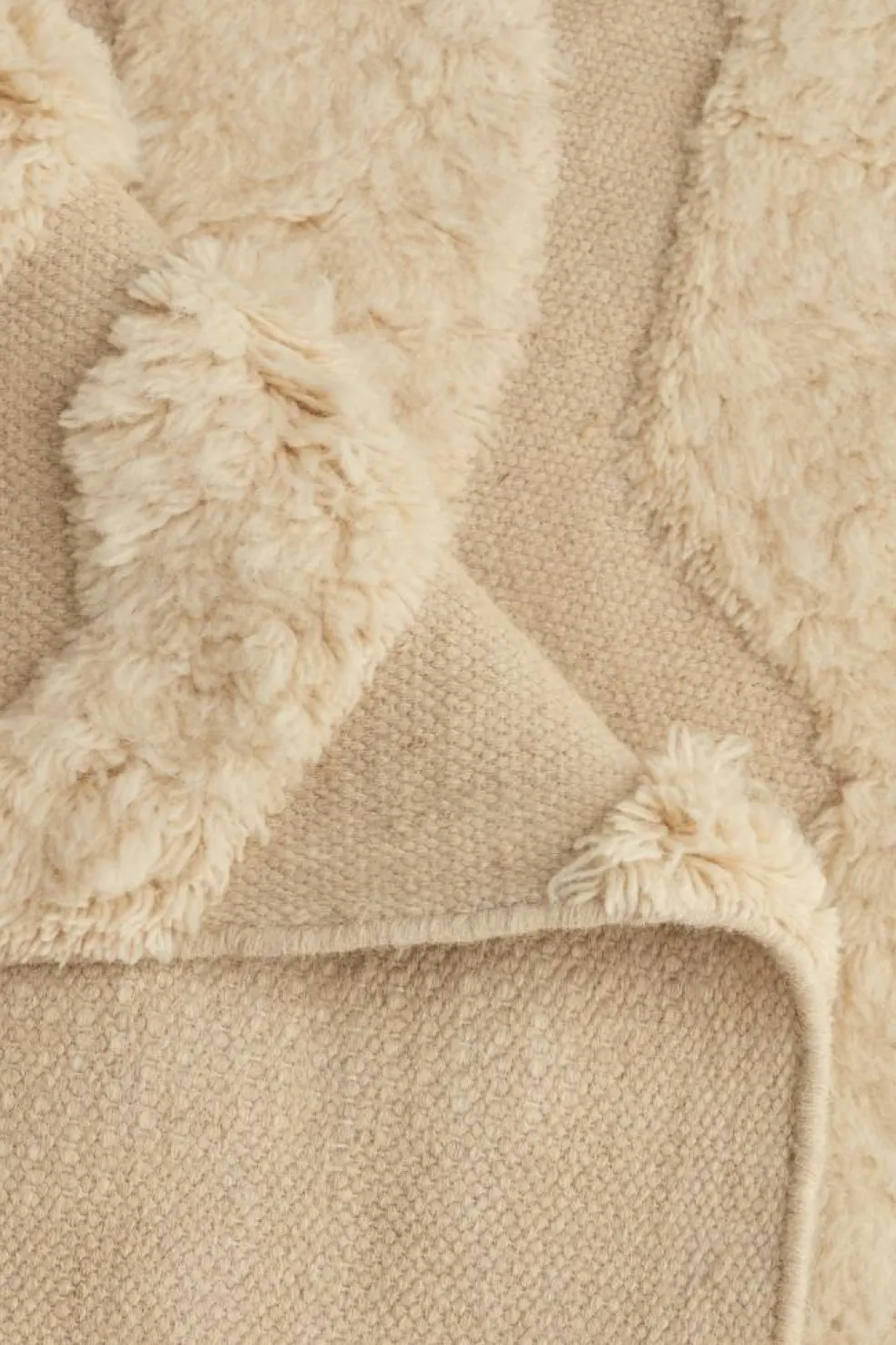 Flow Wool Rug 250x350 cm, Beige