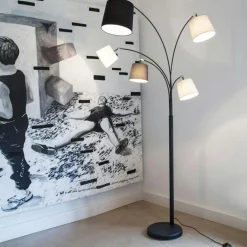 Foggy Floor Lamp H200cm, Sandblack