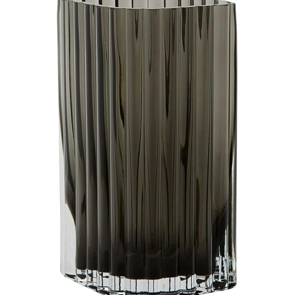 FOLIUM vase Black, L12,6xW8,2xH20cm