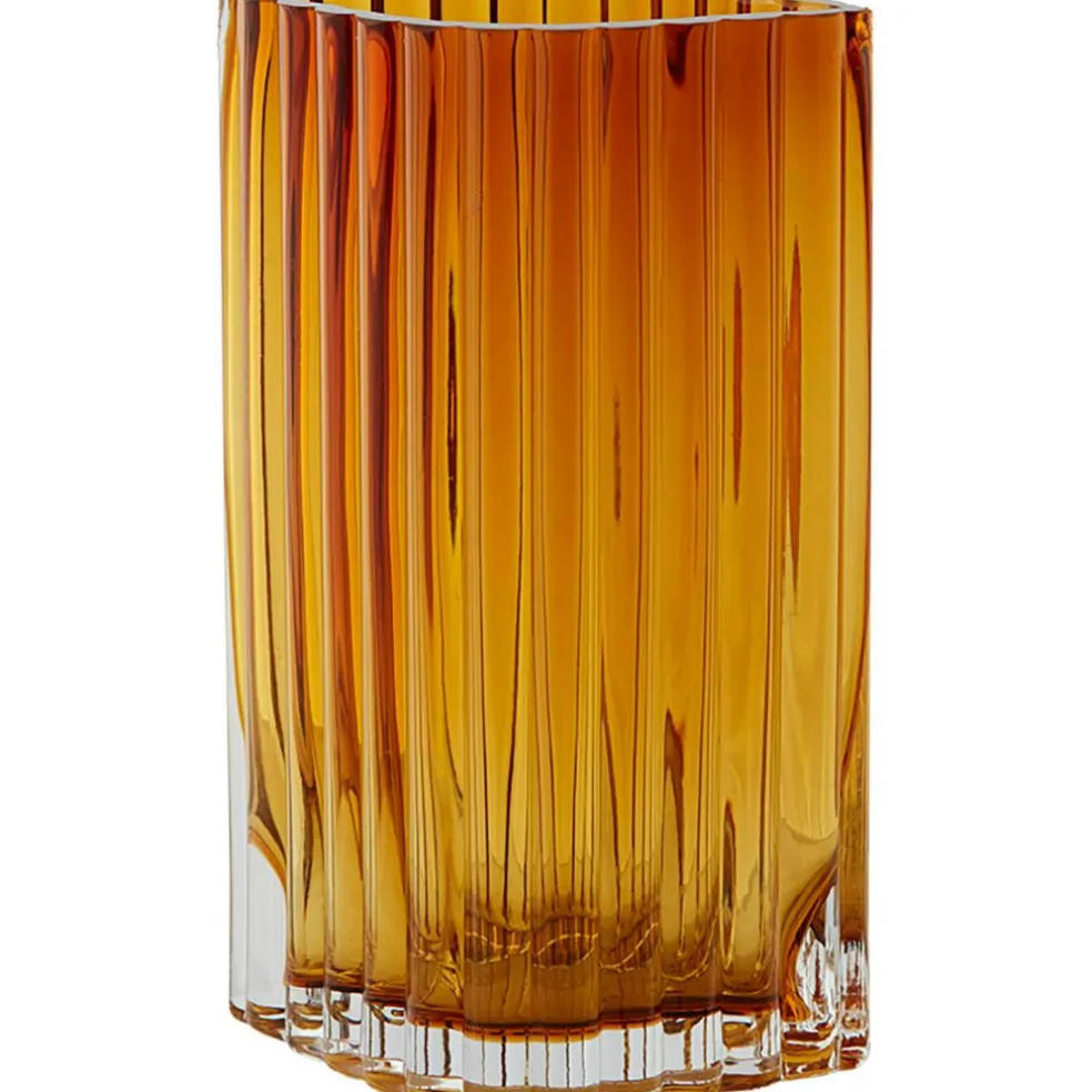 FOLIUM vase Black, L12,6xW8,2xH20cm