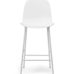 Form Bar Stool High Back 65 cm Steel, Black