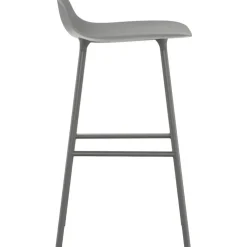 Form Bar Stool Steel Base, 65cm, White