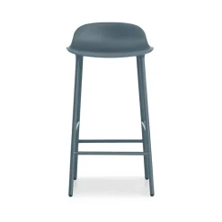 Form Bar Stool Steel Base, 65cm, White