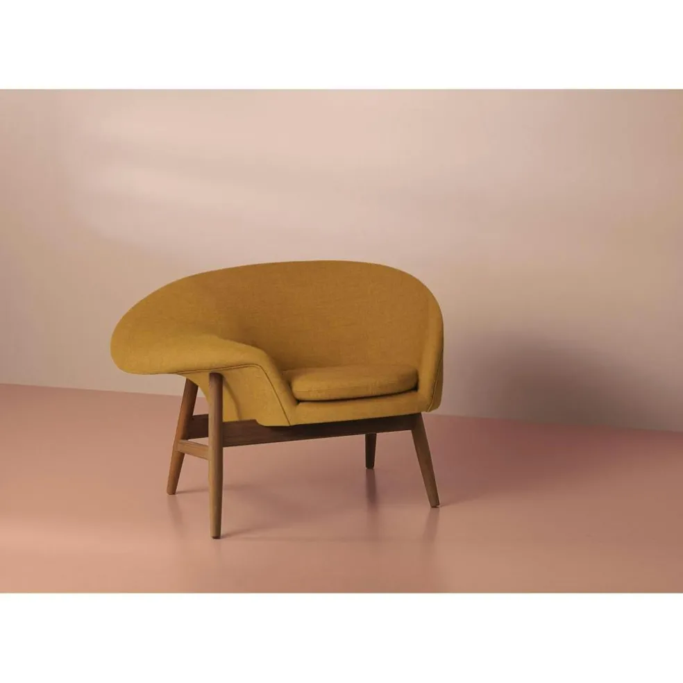Fried Egg Lounge Chair, Dark ochre