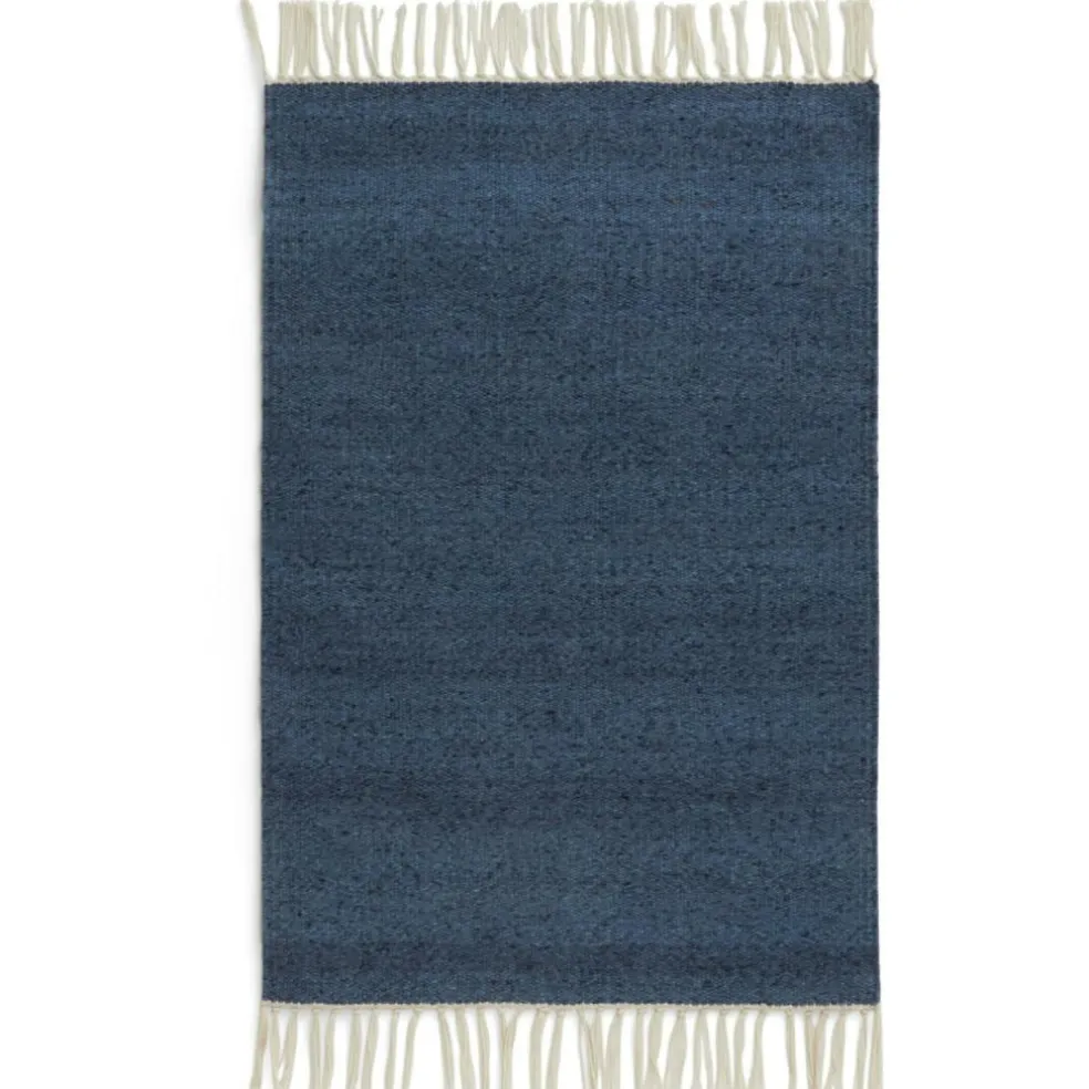 Fringe Rug 60x90 cm, Dusty Blue