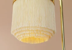 Fringe Table Lamp, Cream White