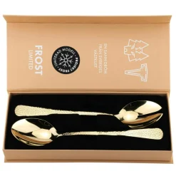 Frost Salad Servers 2 Pieces, Gold