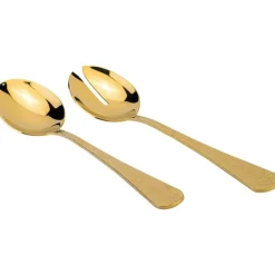 Frost Salad Servers 2 Pieces, Gold