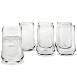 Future Set of 6 glasses, Clear