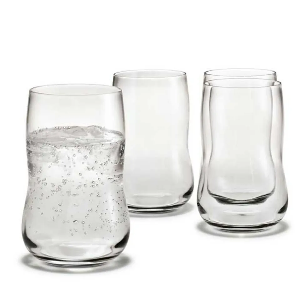 Future Set of 4 glasses, Clear