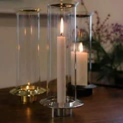 Fyr Candle Holder, Brass