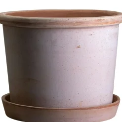 Galestro Pot With Saucer Pink Ø25 cm
