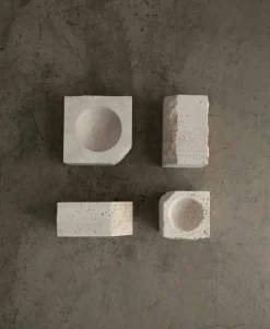 Gallery Object Candle Holder 18 cm, Travertine