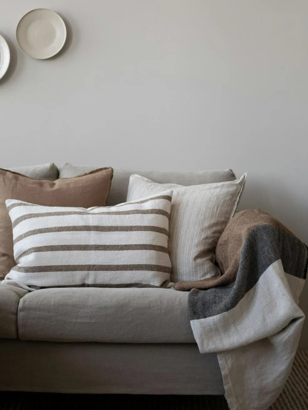 Gaston Cushion Cover 46x60 cm, Natural