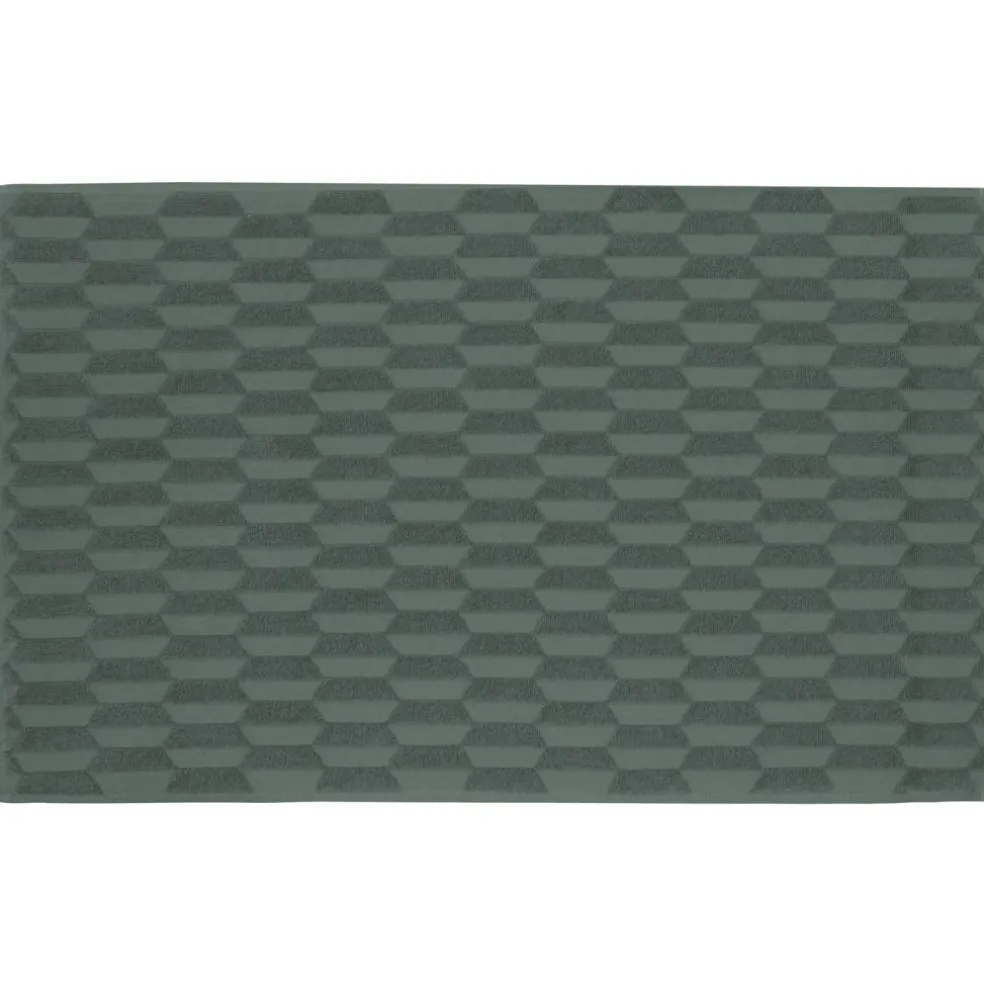 Geo Bath Mat 50x80 cm, Pine Green