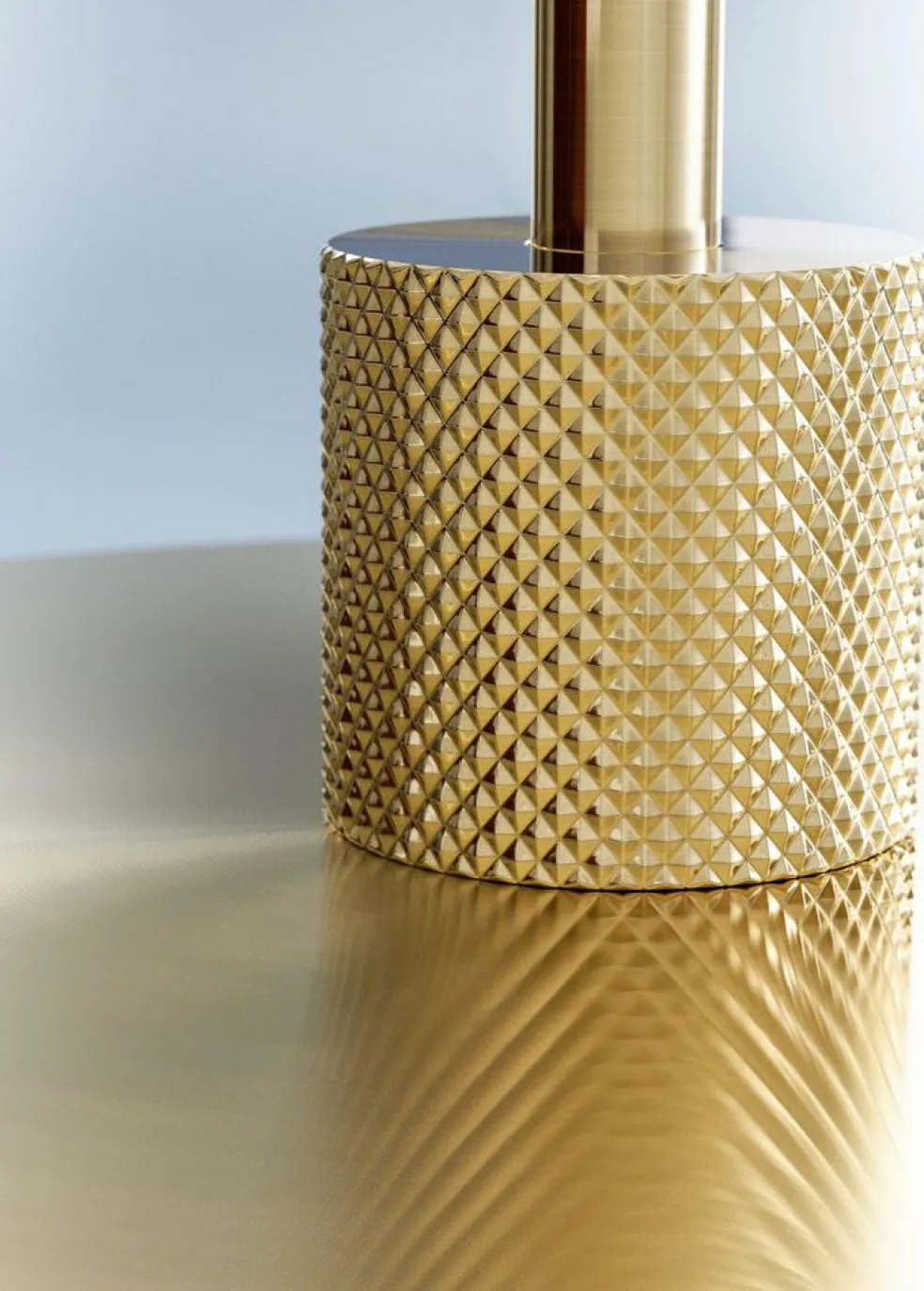 Gil Il Grande Table Lamp, Satin Brass