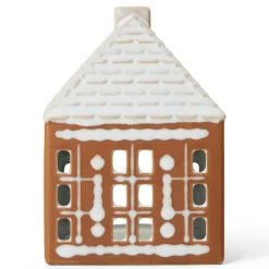 Gingerbread Candle Holder small, Brown