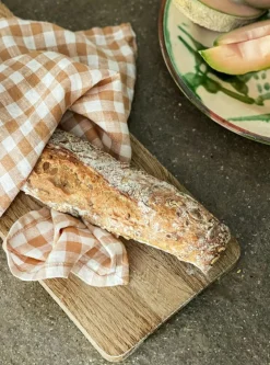 Gingham Kitchen Towel 50x70 cm, Natural