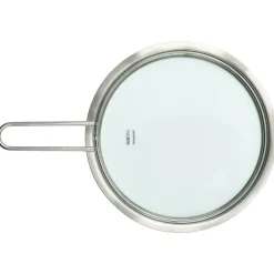 Glass Lid Brushed Steel, 20 cm